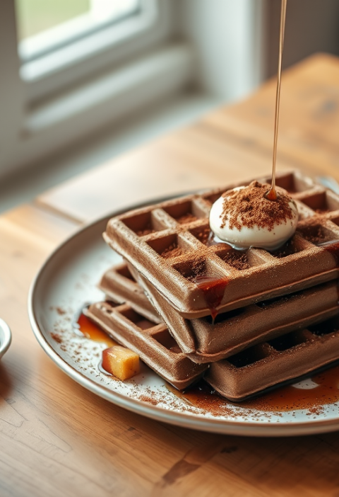 Double Chocolate Waffles — Gran Cooks