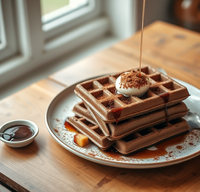 Double Chocolate Waffles — Gran Cooks
