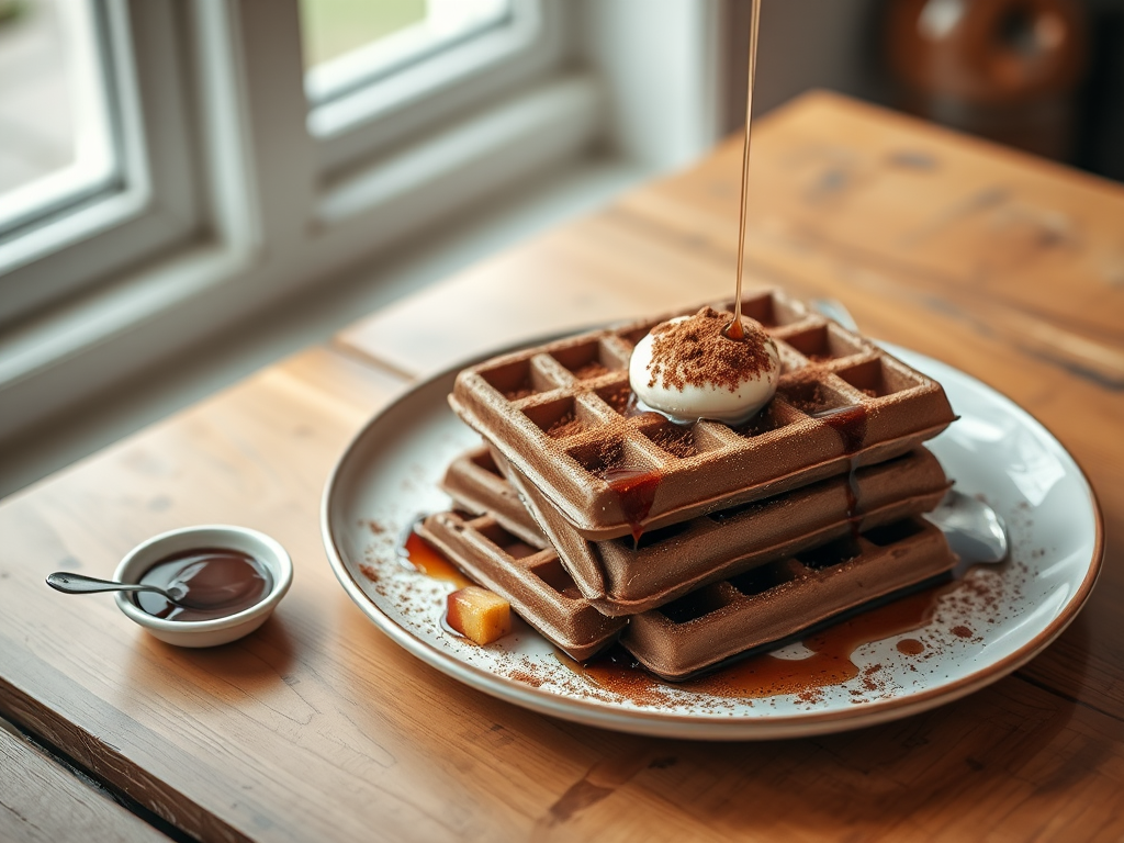 Double Chocolate Waffles — Gran Cooks