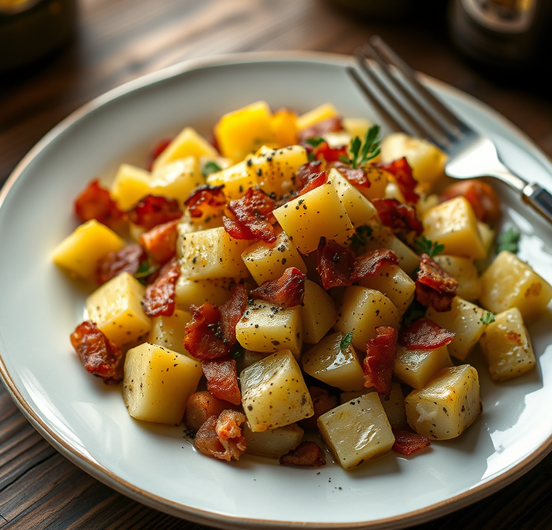 Easy Roasted Cheddar-Bacon Potato Salad — Gran Cooks