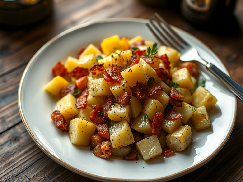 Easy Roasted Cheddar-Bacon Potato Salad — Gran Cooks