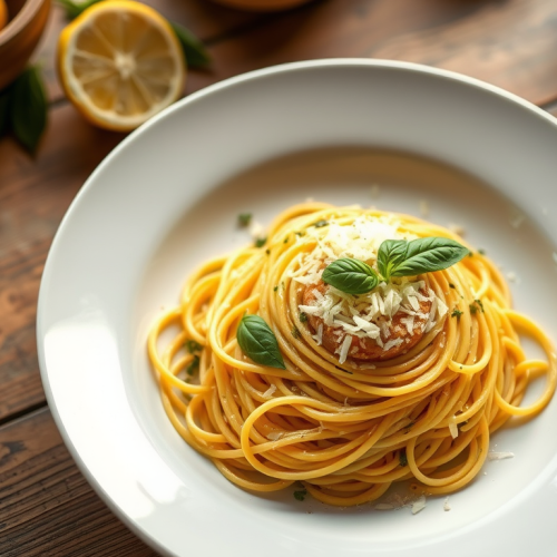 Lemon Basil Spaghetti — Gran Cooks