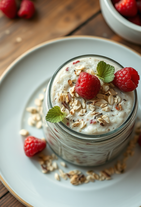 Raspberry Almond Overnight Oats — Gran Cooks