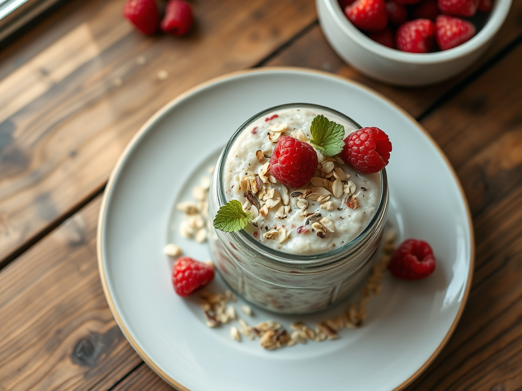 Raspberry Almond Overnight Oats — Gran Cooks