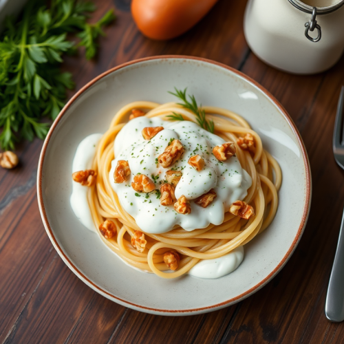 Ricotta-Walnut Sauce for Pasta (Lighter Version) — Gran Cooks