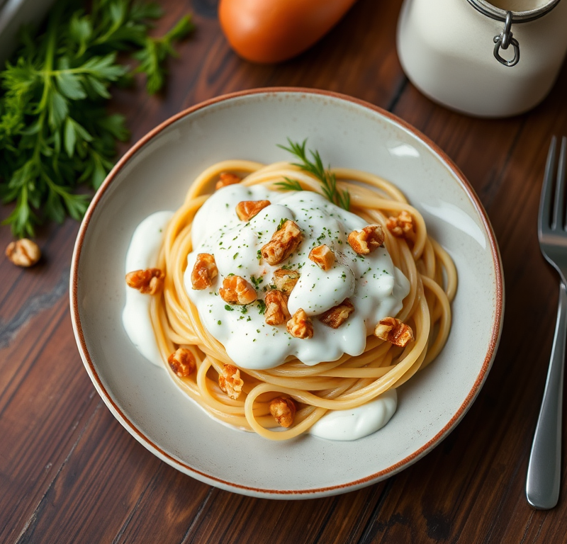 Ricotta-Walnut Sauce for Pasta (Lighter Version) — Gran Cooks