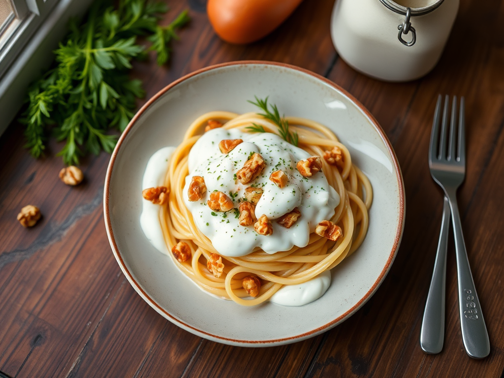 Ricotta-Walnut Sauce for Pasta (Lighter Version) — Gran Cooks