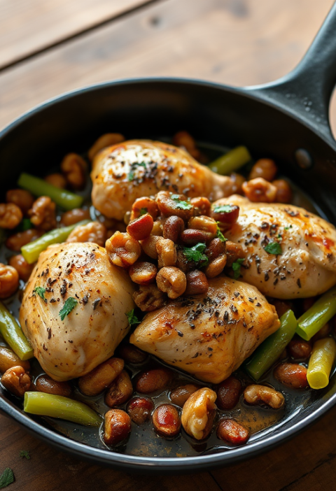 Skillet Chicken With Black Walnuts — Gran Cooks