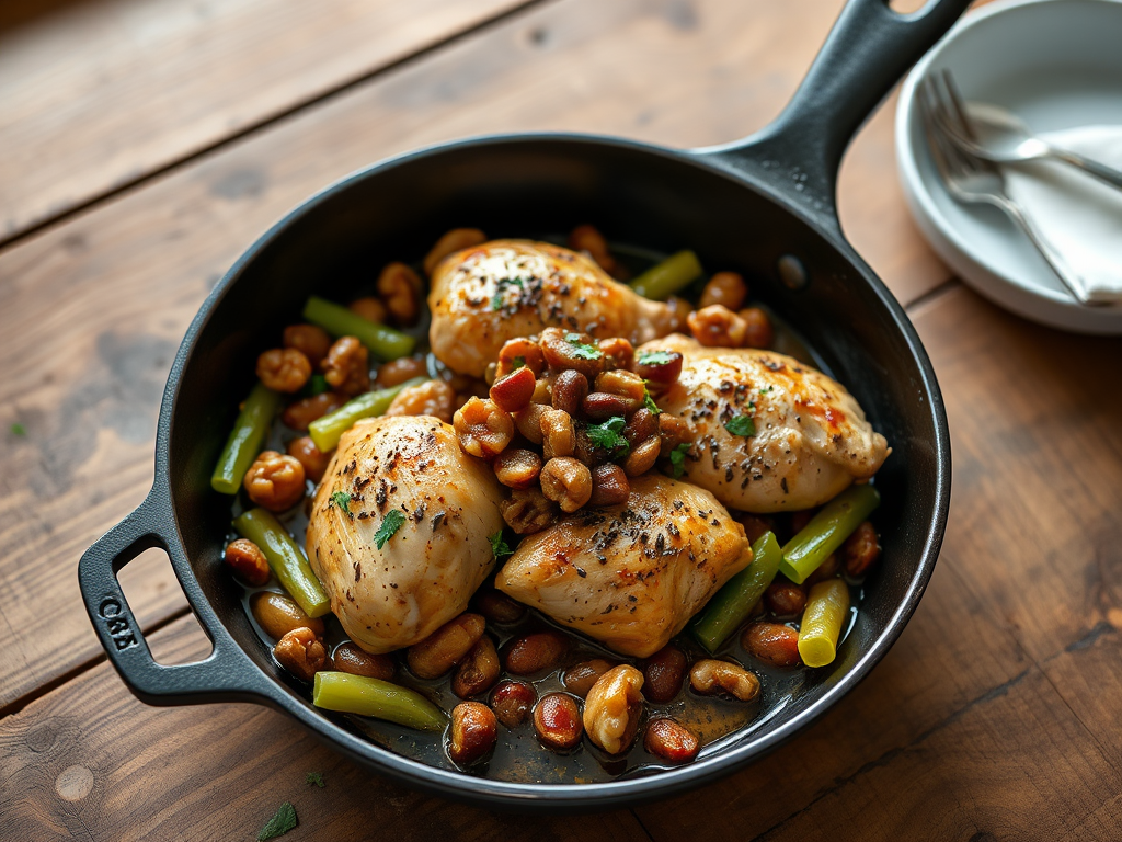 Skillet Chicken With Black Walnuts — Gran Cooks